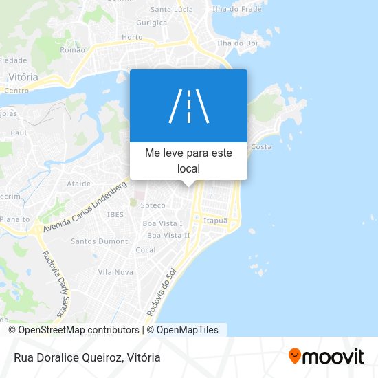 Rua Doralice Queiroz mapa