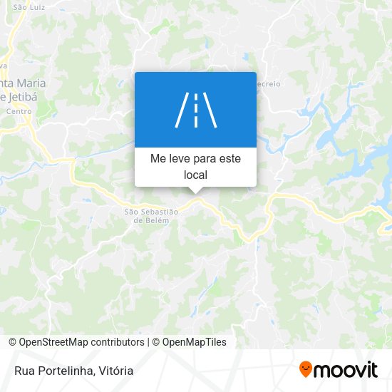 Rua Portelinha mapa