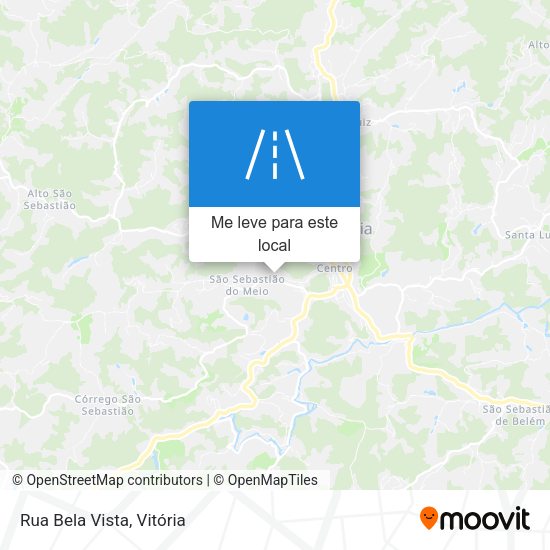 Rua Bela Vista mapa
