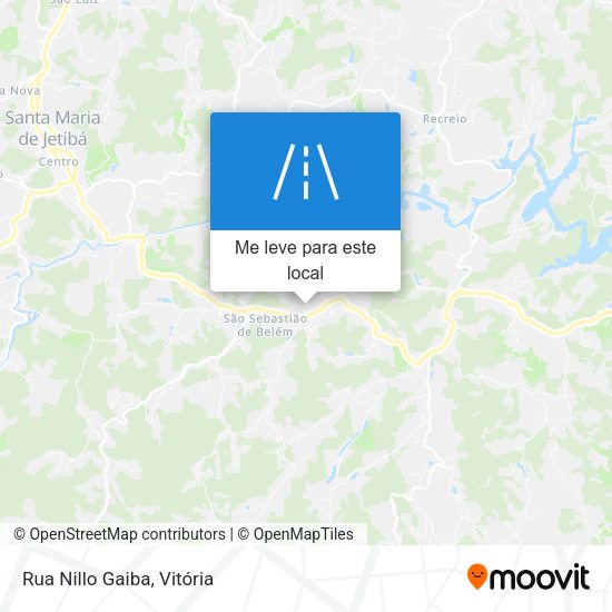 Rua Nillo Gaiba mapa