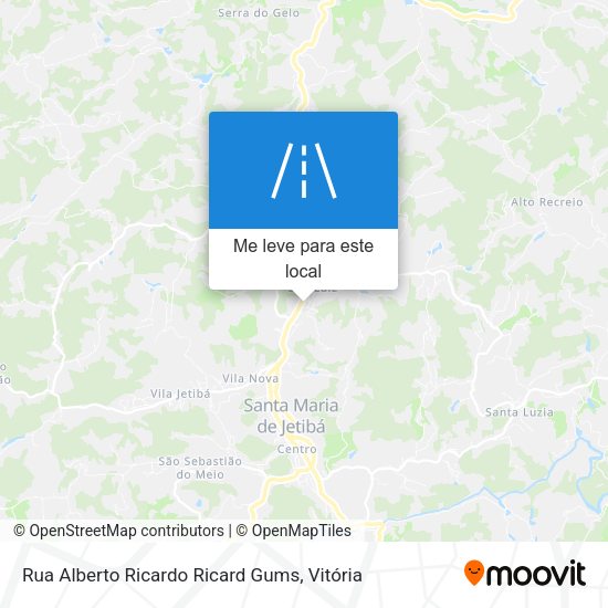Rua Alberto Ricardo Ricard Gums mapa