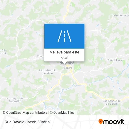 Rua Devald Jacob mapa