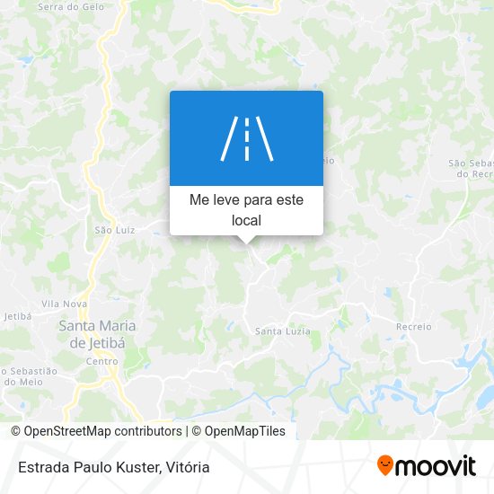 Estrada Paulo Kuster mapa