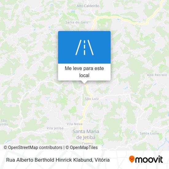 Rua Alberto Berthold Hinrick Klabund mapa