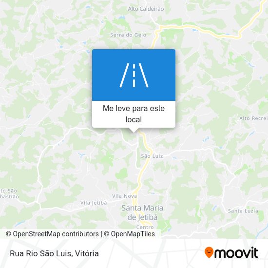 Rua Rio São Luis mapa