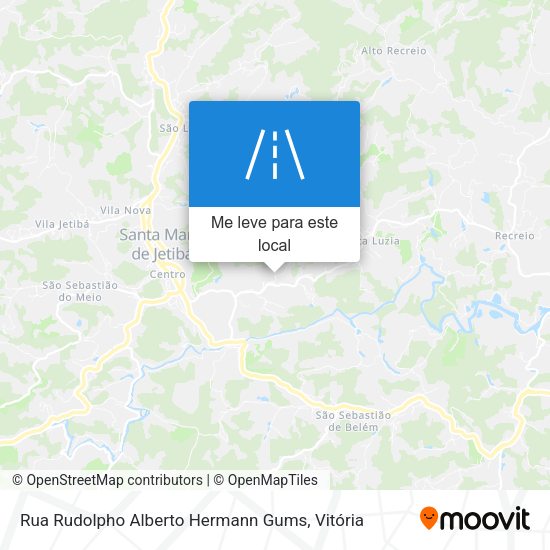 Rua Rudolpho Alberto Hermann Gums mapa