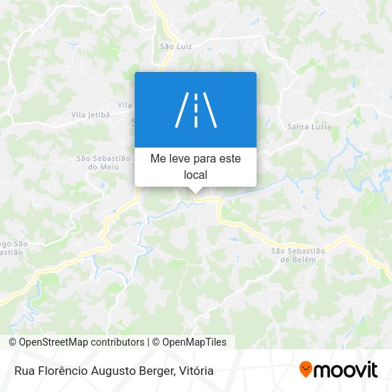 Rua Florêncio Augusto Berger mapa