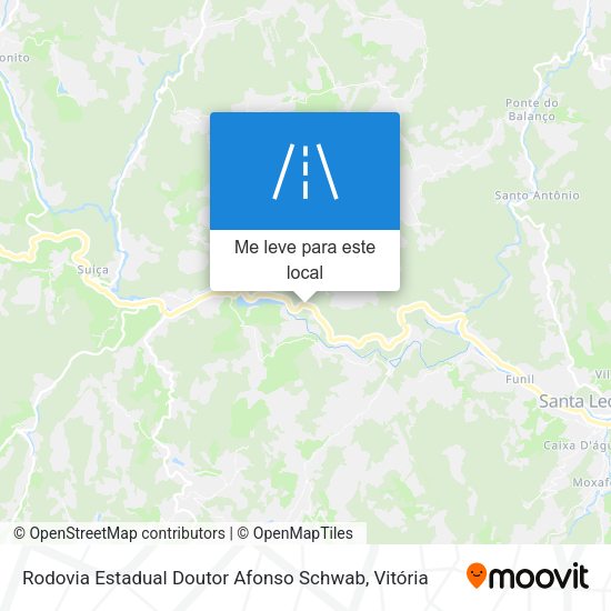 Rodovia Estadual Doutor Afonso Schwab mapa