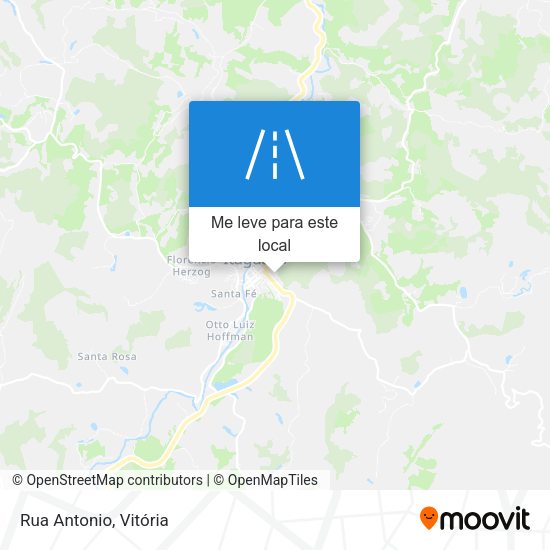 Rua Antonio mapa