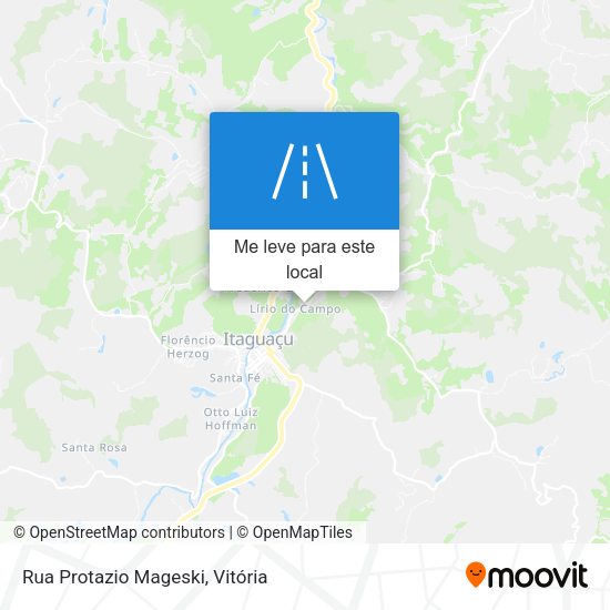 Rua Protazio Mageski mapa