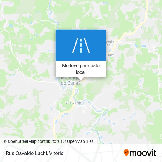 Rua Osvaldo Luchi mapa