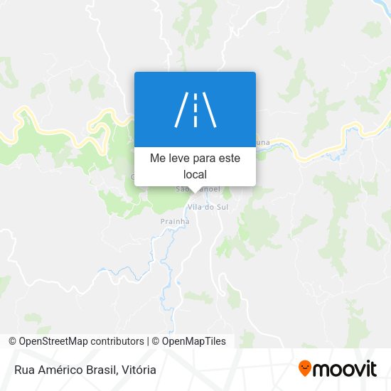 Rua Américo Brasil mapa