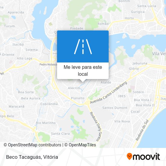 Beco Tacaguás mapa