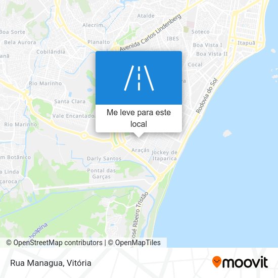 Rua Managua mapa