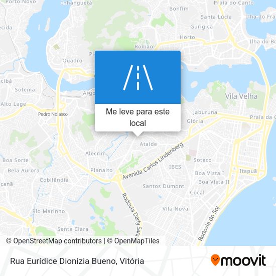 Rua Eurídice Dionizia Bueno mapa