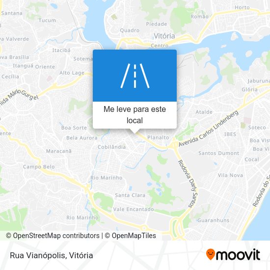 Rua Vianópolis mapa