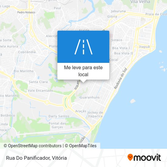 Rua Do Panificador mapa