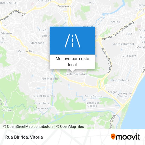 Rua Biririca mapa