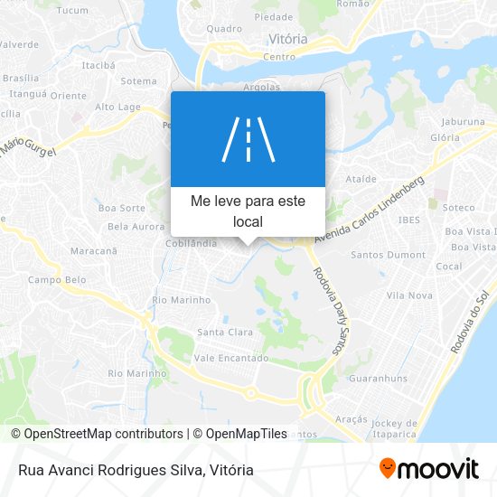 Rua Avanci Rodrigues Silva mapa