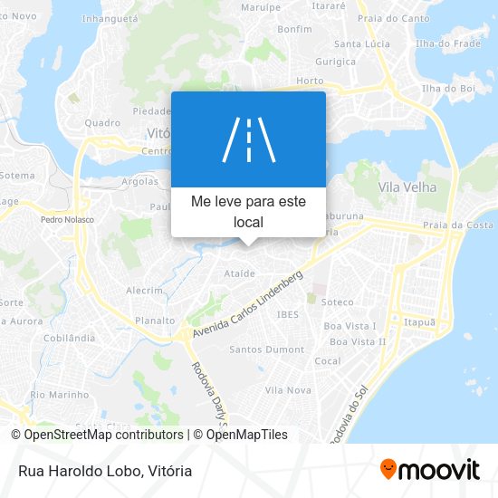 Rua Haroldo Lobo mapa