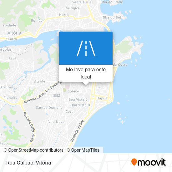 Rua Galpão mapa