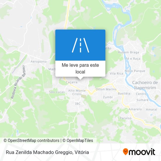 Rua Zenilda Machado Greggio mapa