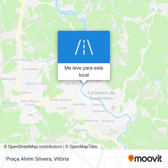 Praça Alvim Silveira mapa