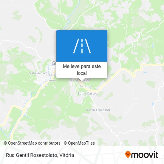 Rua Gentil Rosestolato mapa