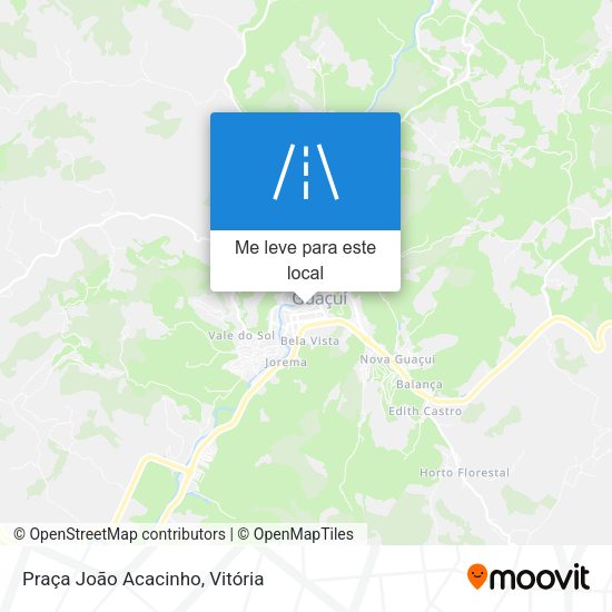 Praça João Acacinho mapa