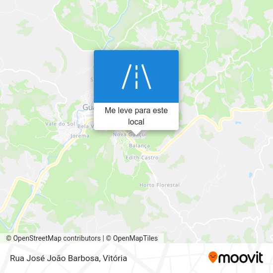 Rua José João Barbosa mapa