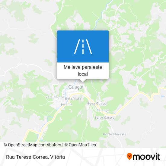 Rua Teresa Correa mapa