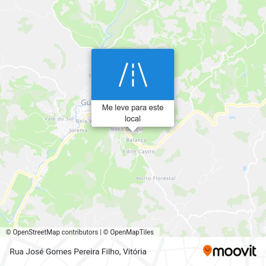 Rua José Gomes Pereira Filho mapa