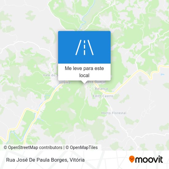 Rua José De Paula Borges mapa