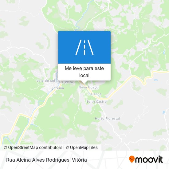 Rua Alcina Alves Rodrigues mapa