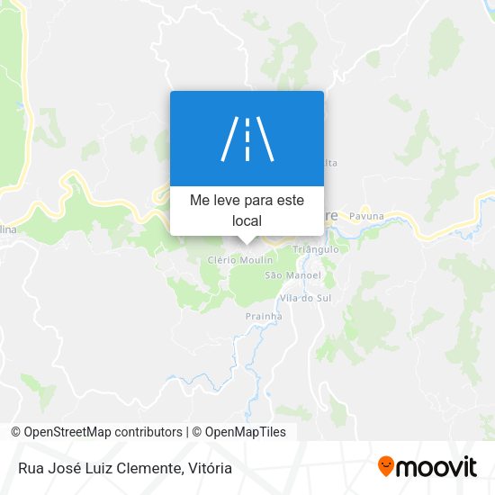 Rua José Luiz Clemente mapa