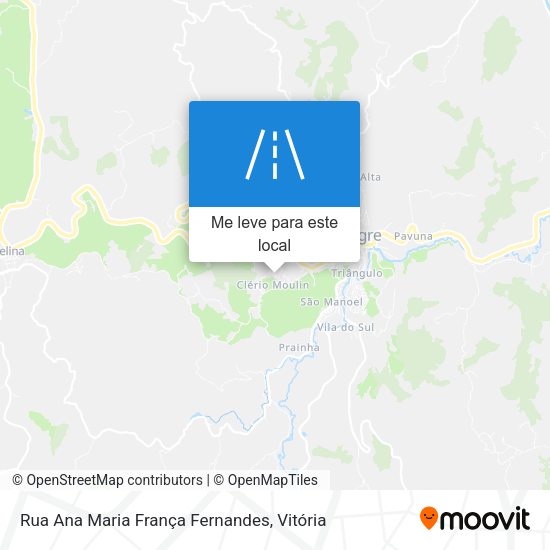 Rua Ana Maria França Fernandes mapa
