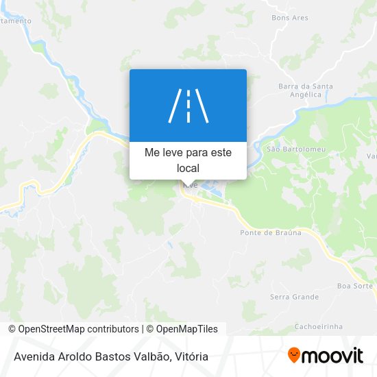 Avenida Aroldo Bastos Valbão mapa