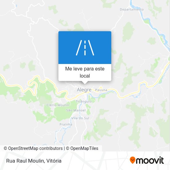 Rua Raul Moulin mapa