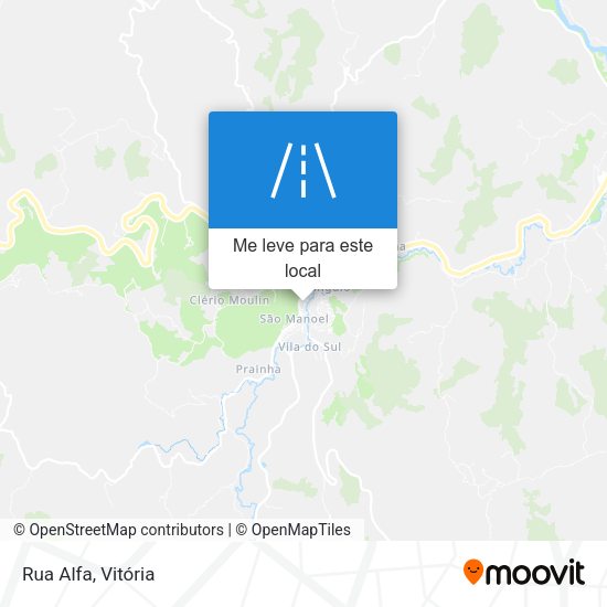 Rua Alfa mapa