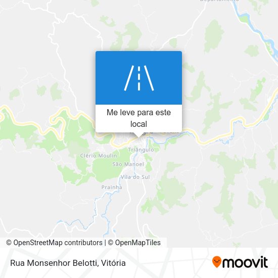 Rua Monsenhor Belotti mapa