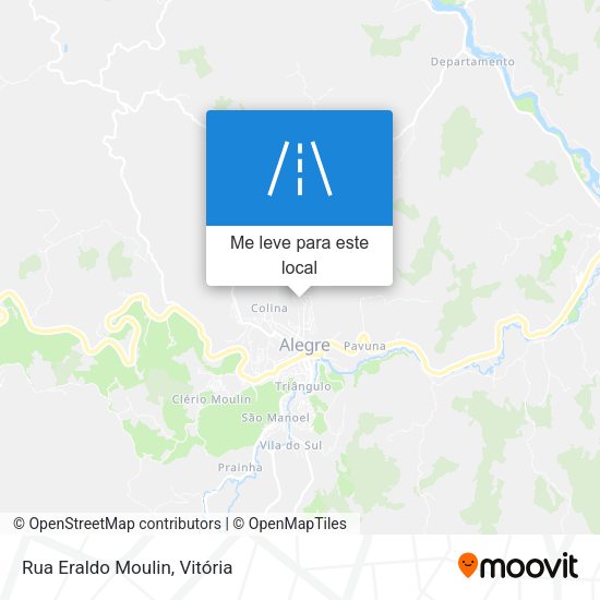 Rua Eraldo Moulin mapa