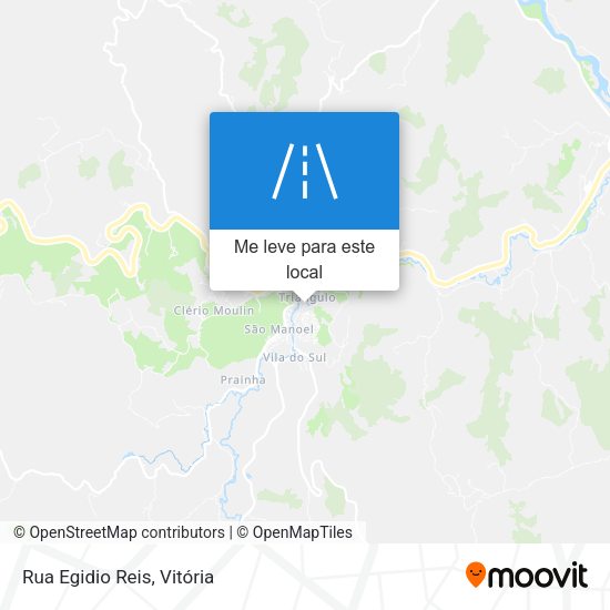 Rua Egidio Reis mapa