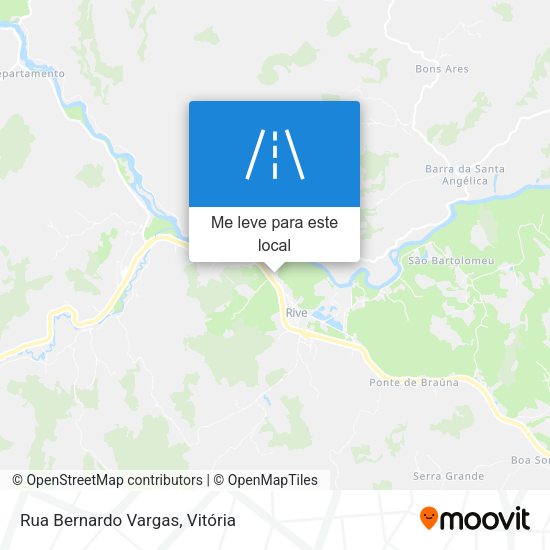 Rua Bernardo Vargas mapa