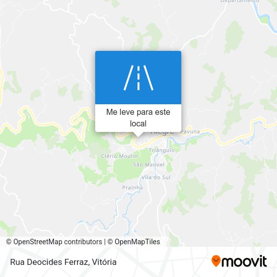 Rua Deocides Ferraz mapa