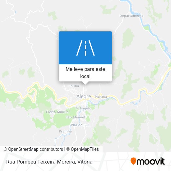 Rua Pompeu Teixeira Moreira mapa