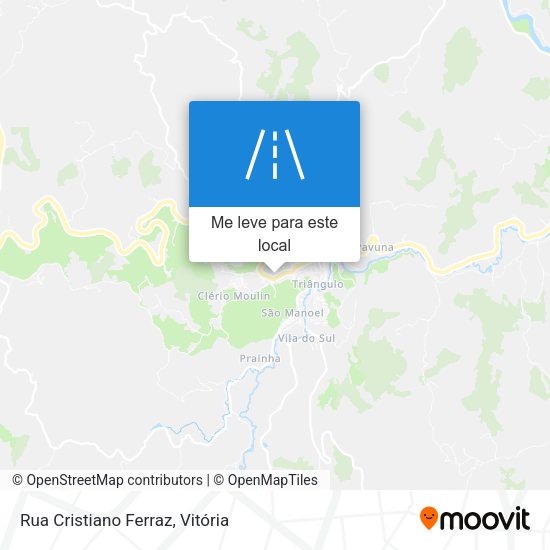 Rua Cristiano Ferraz mapa