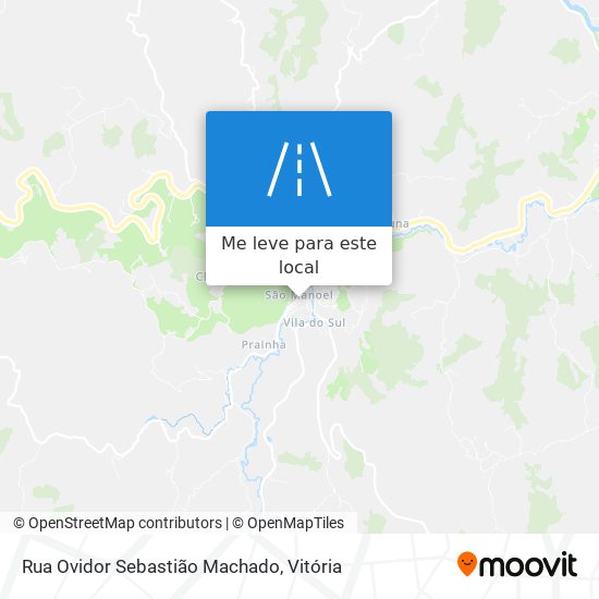 Rua Ovidor Sebastião Machado mapa