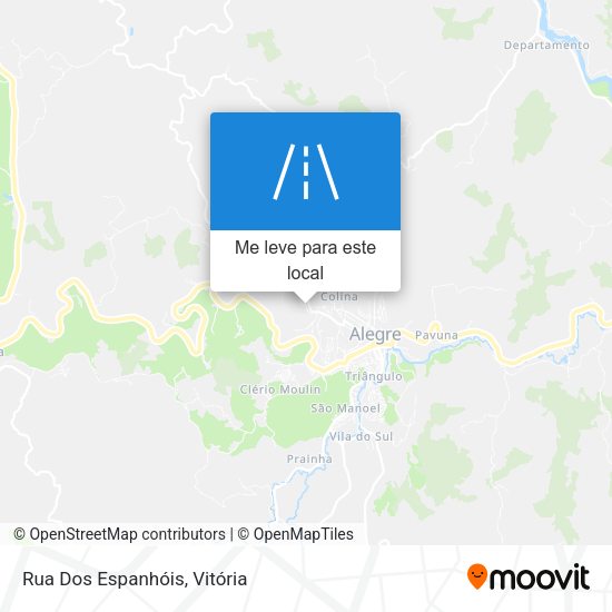 Rua Dos Espanhóis mapa
