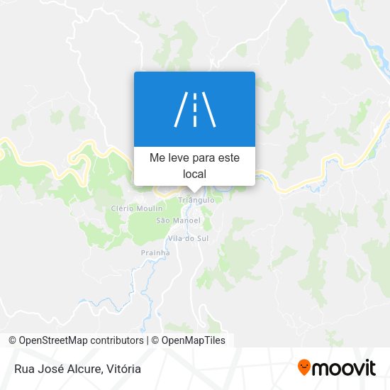 Rua José Alcure mapa