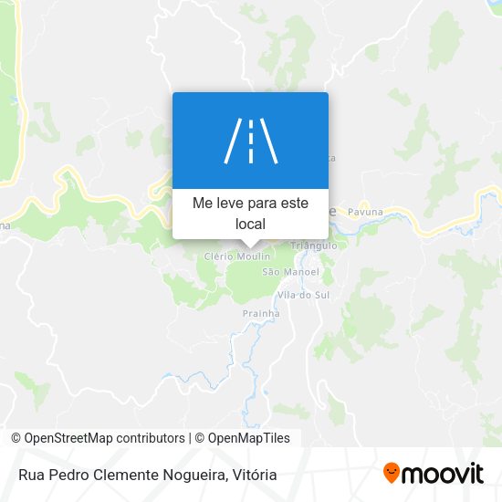 Rua Pedro Clemente Nogueira mapa